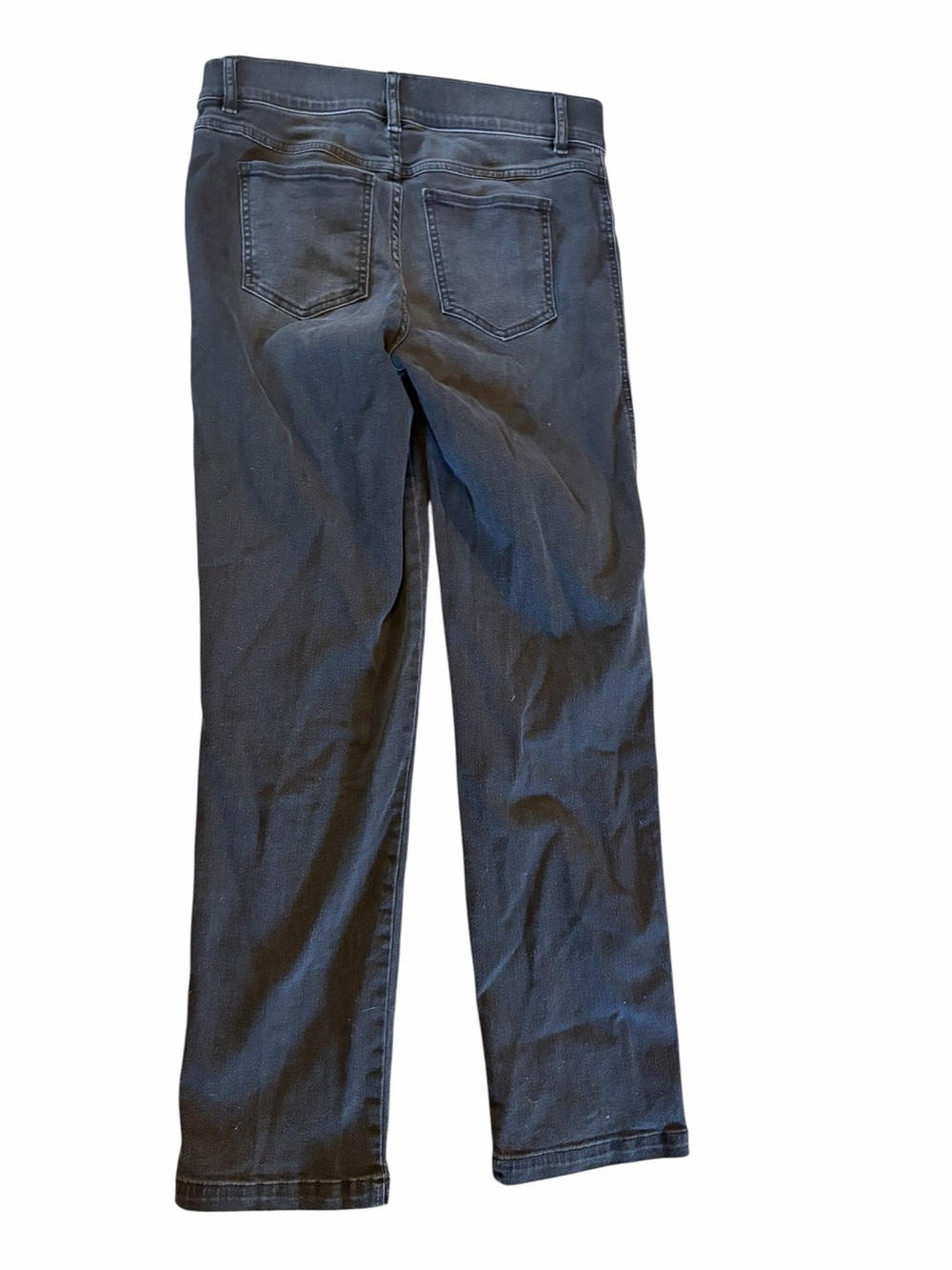 Spanx Straight Leg Washed Black Pull On Jeans Medium - Picture 3 of 5